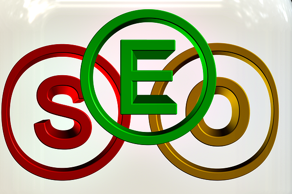 digital graphic of the letters SEO