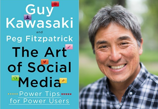 Guy Kawasaki with text of The Art of Social Media